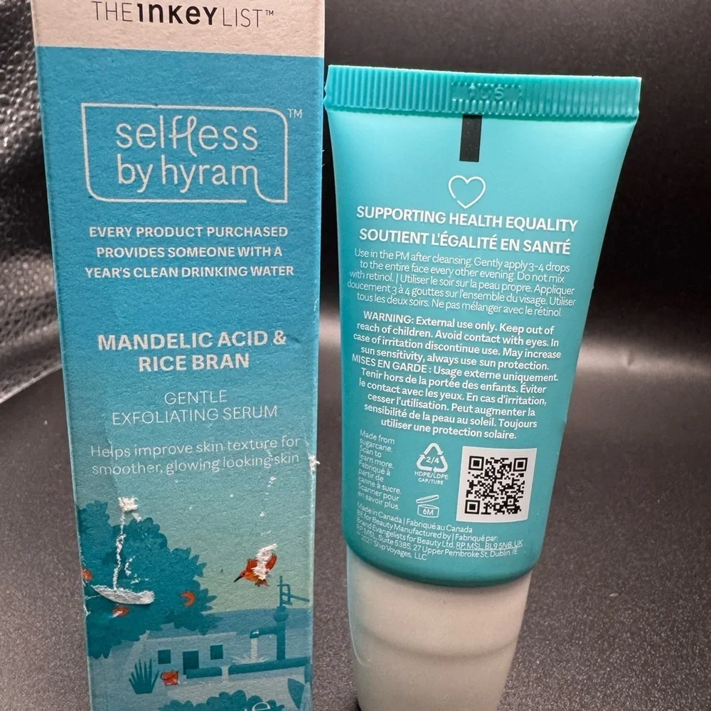 Mandelic Acid & Rice Bran Gentle Exfoliating Serum New in box(box has flaws) 1oz